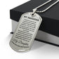 To my Daughter Engraved Necklace