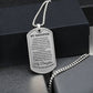 To my Daughter Engraved Necklace