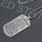 To my Daughter Engraved Necklace