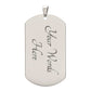 To my Daughter Engraved Necklace