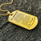 To my Daughter Engraved Necklace