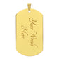 To my Daughter Engraved Necklace