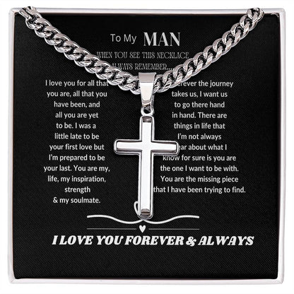 To my man Cuban  Cross  Chain