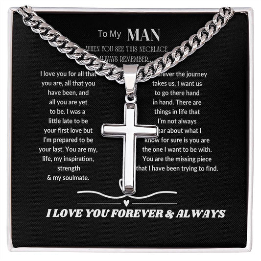 To my man Cuban  Cross  Chain