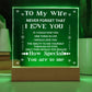 Wife Gift-Keepsake gift for wife, I love you Mothers' Day, Birthday, Anniversary, Valentines Day- Sentimental and Romantic.