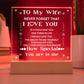Wife Gift-Keepsake gift for wife, I love you Mothers' Day, Birthday, Anniversary, Valentines Day- Sentimental and Romantic.