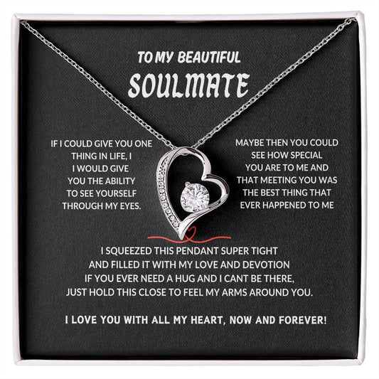 To My Soulmate Forever Love Necklace